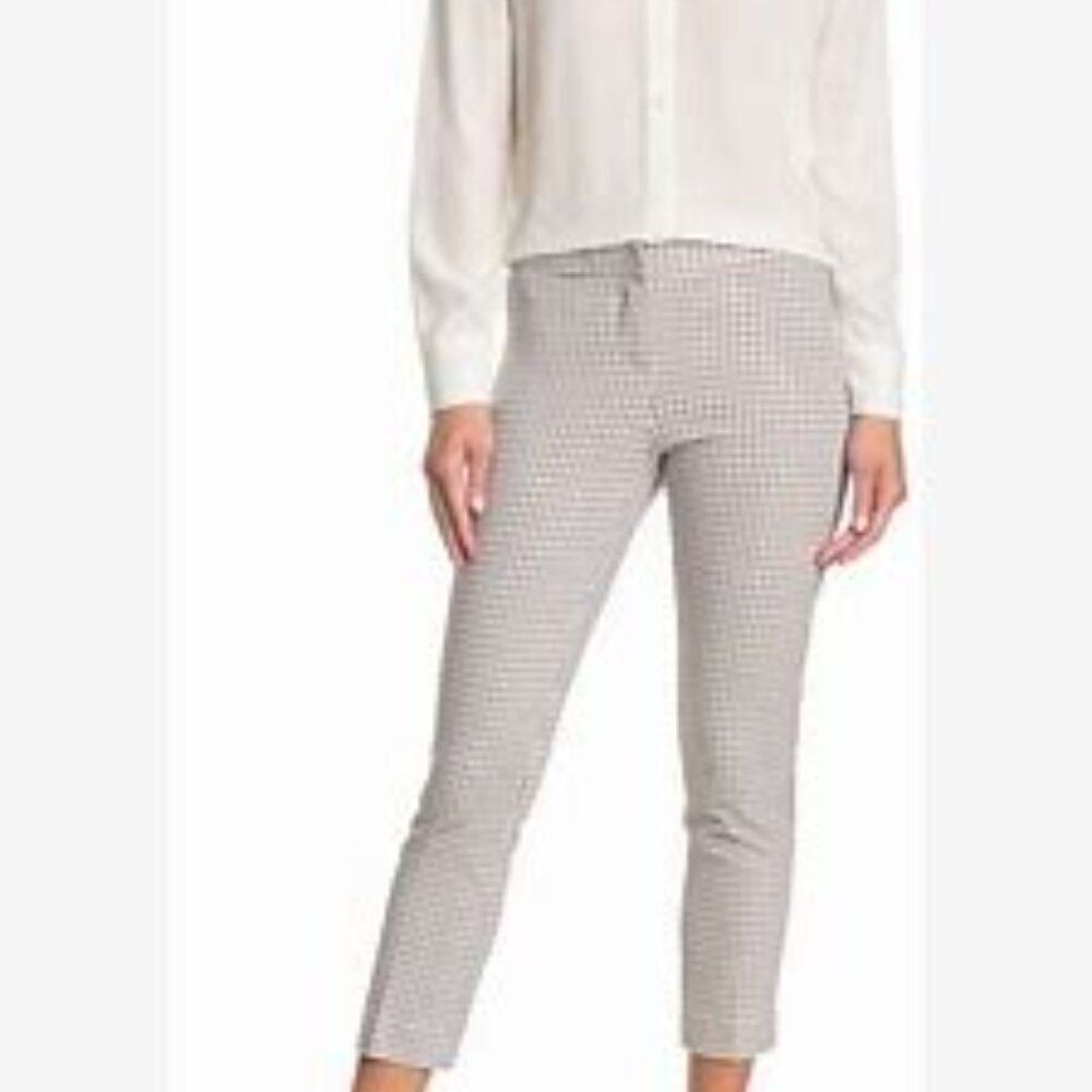 Amanda & Chelsea Boutique Brand Ponte Ankle Comfort Pants Gingham Design Size 16